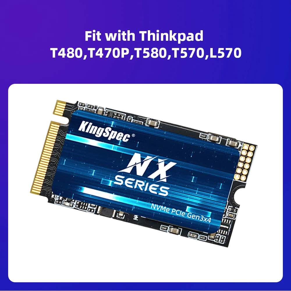 KingSpec SSD NVME M.2 Solid State Drive Internal SSD Disk 256gb 1TB 128GB 512GB  M2 2242  PCIe 3.0 X4 For Laptop Notebook