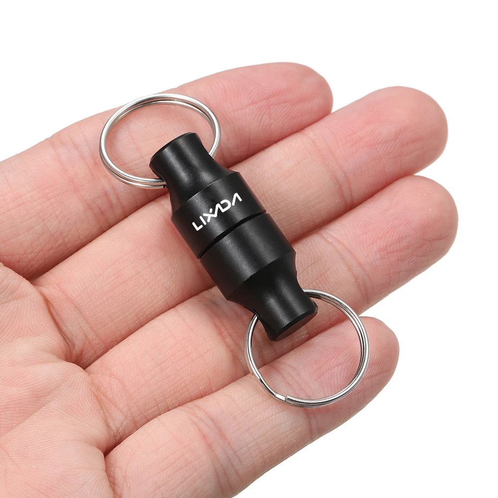 Lixada Fly Fishing Magnetic Net Release Holder Keeper Magnet Clip Landing Net Connector with Coiled Lanyard