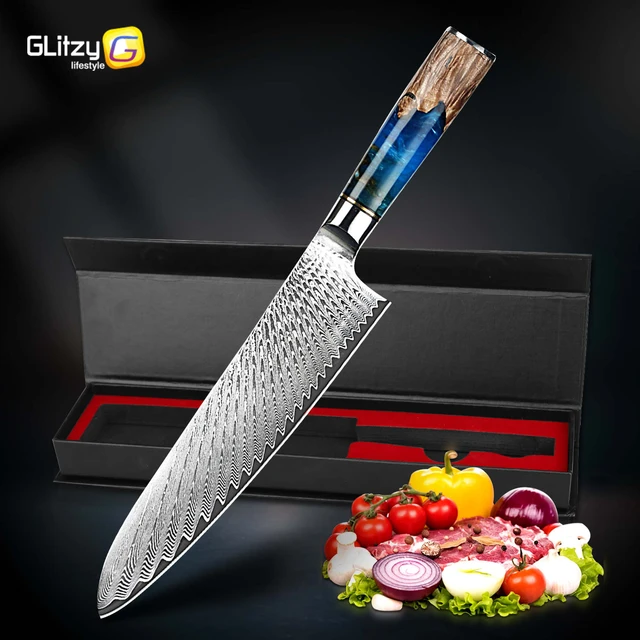 The Best Japanese VG-10 Steel Chef Knife with Resin Handle in the