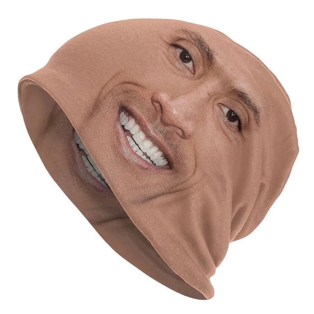 Sobrancelha Meme Dwayne The Rock Johnson Bonnet Chapéus Moda Malha