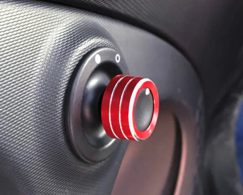 

FOR 15-19 benz new smart Car rearview mirror knob decorative ring Car Interior Decor Accessories Knob protective shell