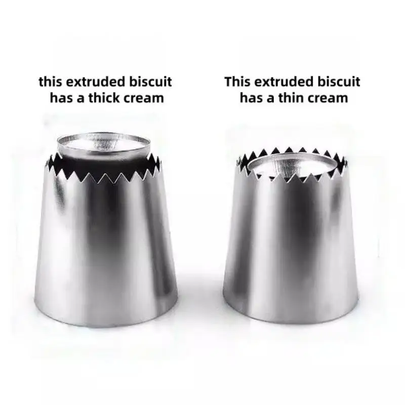 1/2pcs Stainless Steel Romeo Flower Mouth Pastry Nozzles for Confectionery Pastry and Bakery Accessories Cake Tools Utensils