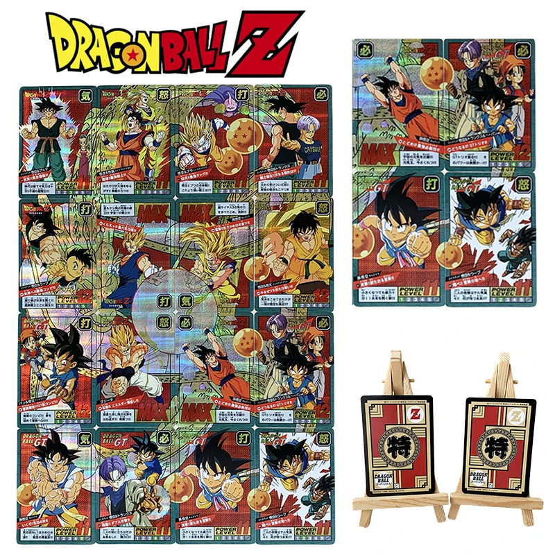 

Dragon Ball Son Goku Majin Buu Redraw and re-engrave the puzzle DIY homemade grid flash card boy Toy collection Birthday gift