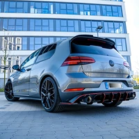 1:1 Maxton Style Car Rear Spoiler Caps For VW Golf Mk7 GTI GTD GTE R R-Lline TSI TDI 2012-2020 Tuning Rear Roof Spoiler Wings 2