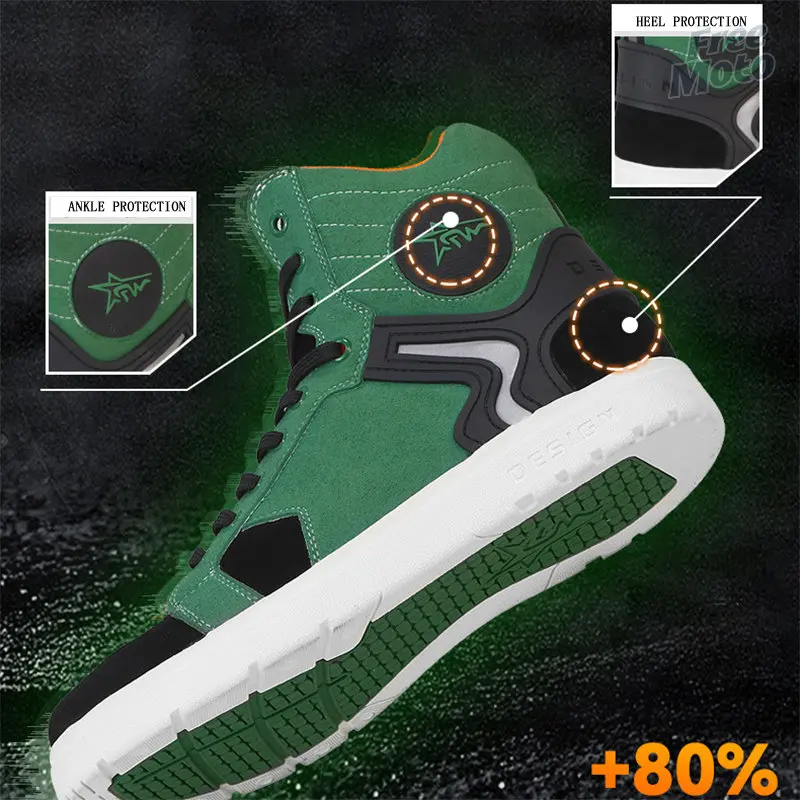Motorcycle Boots motorcycle shoes motorcycle boots Men Motocross Boots Breathable Racing Riding 2 Colour