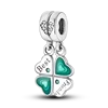 925 Sterling Silver Green Series Four-leaved Clover Pendant Fine Beads Fit Original 925  Bracelet Charms Women Jewelry 6