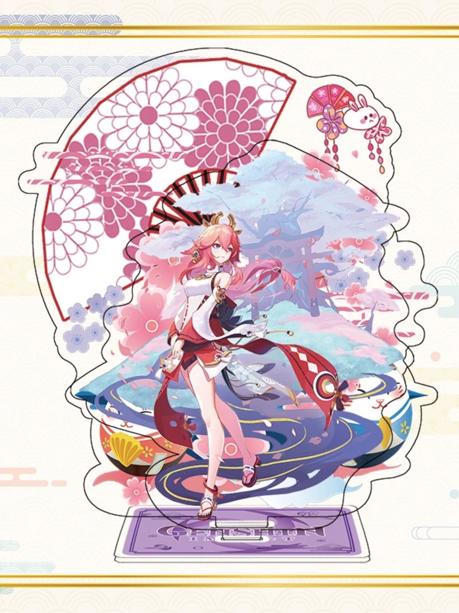 Игра Genshin Impact Yae Miko Shenhe Chongyun Аниме Коллекция из мультфильмов акриловая подставка для кирпича декор для косплея