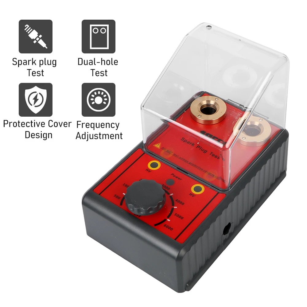 

Car Spark Plug Tester Diagnostic Tool Ignition System Tester Double Hole Analyzer Automotive Spark Plug Analyzer 220V 110V