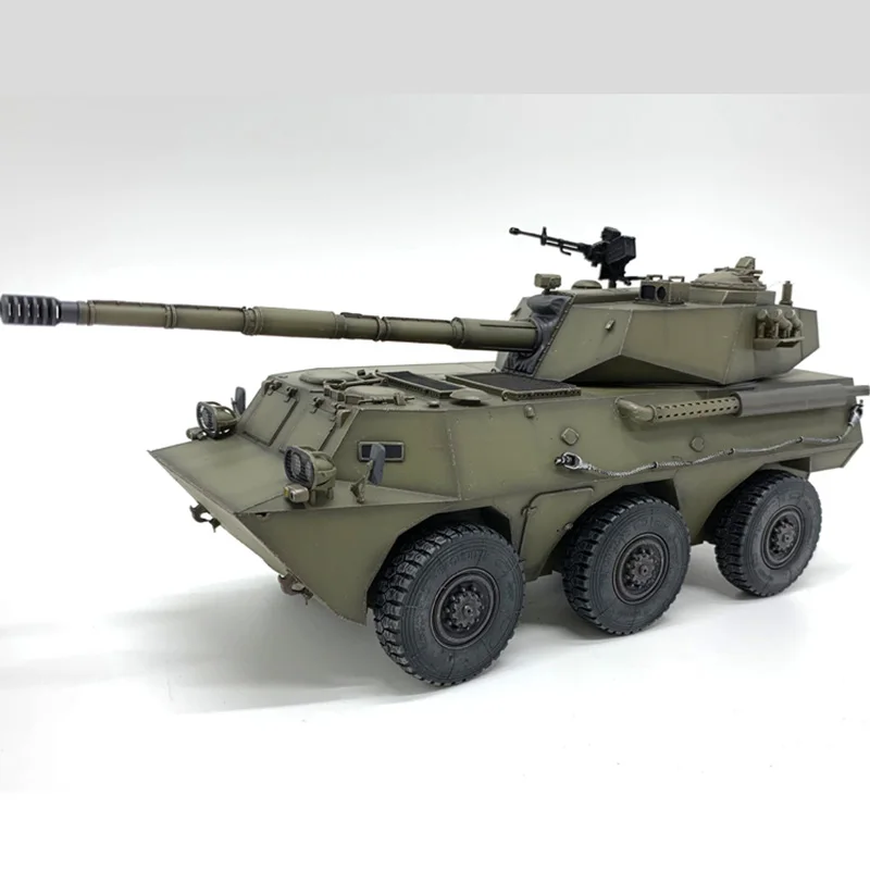 

Die cast Chinese PTL02 wheeled armored vehicle alloy plastic model 1:35 scale toy gift collection simulation display decoration