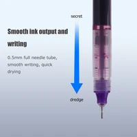 1-20 шт., игольчатые гелевые ручки, черные/синие/красные, 0,5 мм, жидкая шариковая ручка, канцелярские принадлежности для студентов, школьный офисный инструмент для письма — изображение 6