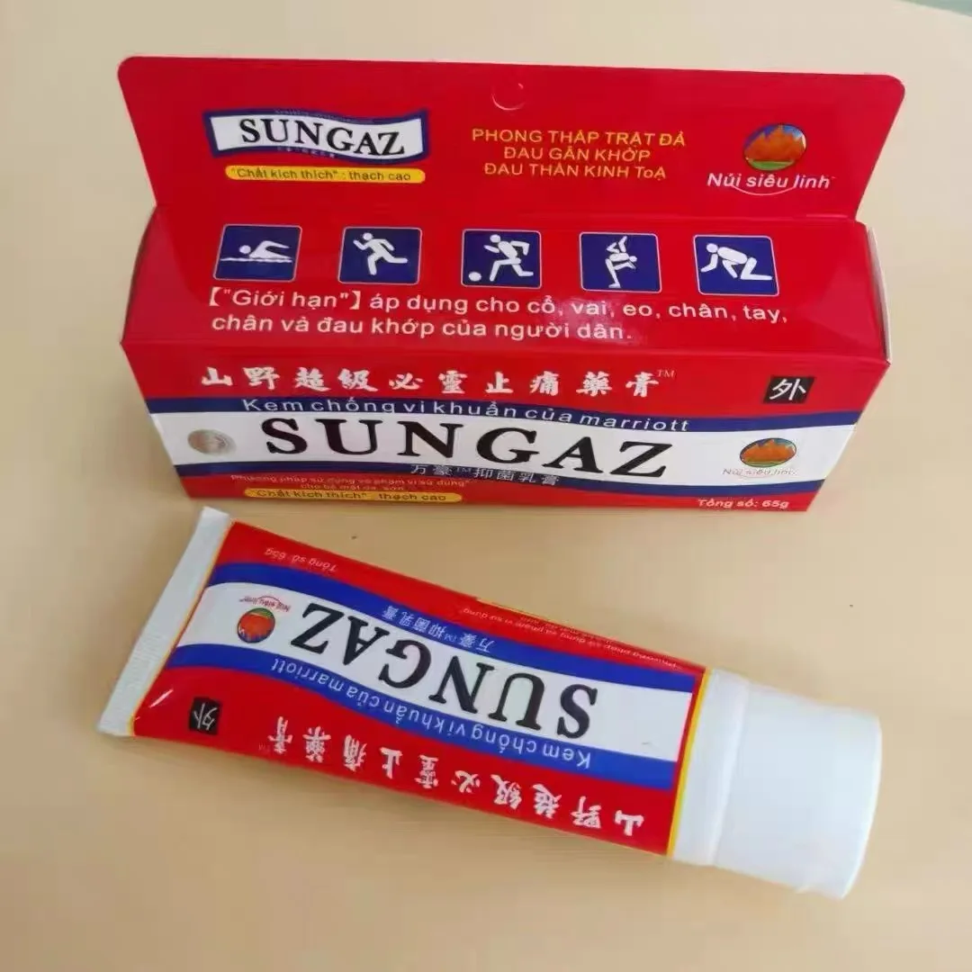 65g/pcs Vietnam Sungaz Sprain For Shoulder Neck Head Abdomen Waist Hand And Foot Pain Relax The Whole Body body pain relief