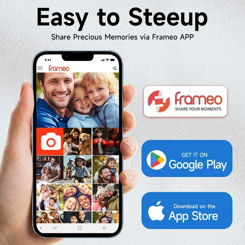 Frameo 10.1" WiFi Digital Photo Frame with 32GB Storage 5