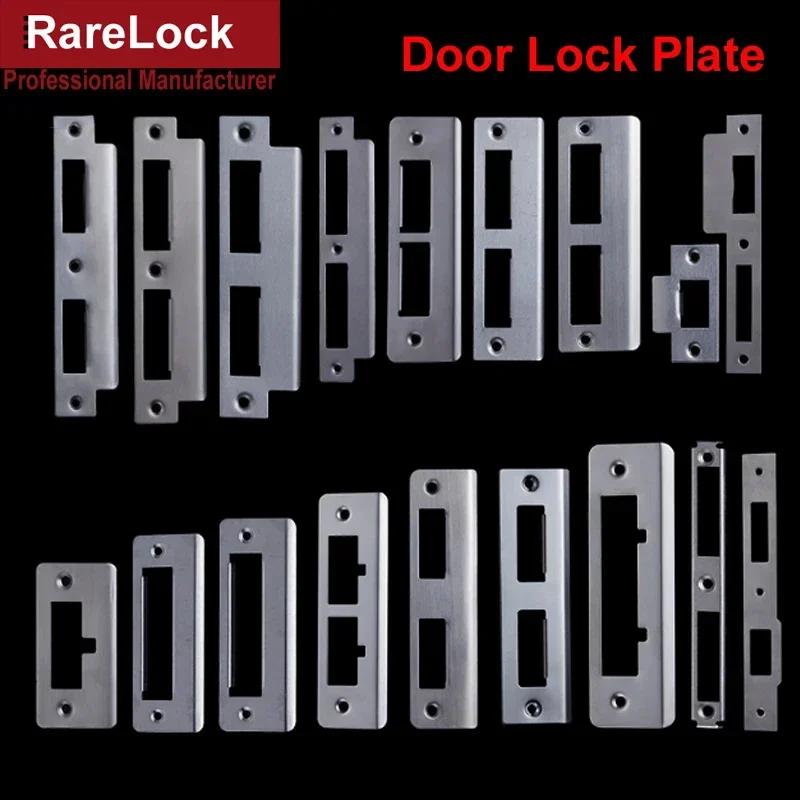 Door Lock Plate Clip Stainless Steel for Gate Home Bedroom Bathroom Door Hardware HA1021 H door lock plate clip