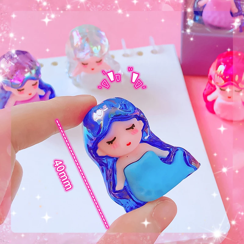 Aesthetic Kawaii Mermaid Pencil Sharpener - Cute and Pretty Stationery for School and Office Supplies