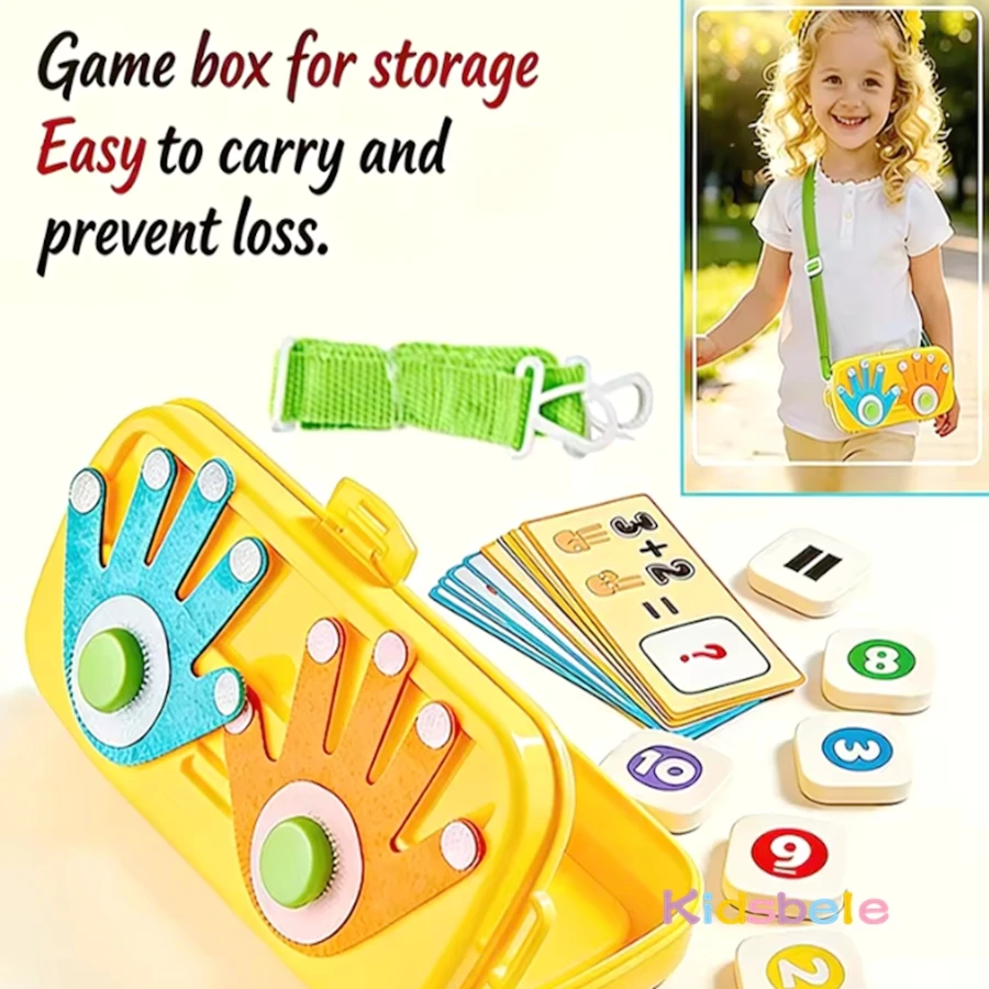 손가락 계산 수학 학습 장난감 조기 교육 몬테소리 장난감 유치원 산술 교육 보조 소년 소녀를위한 생일 선물