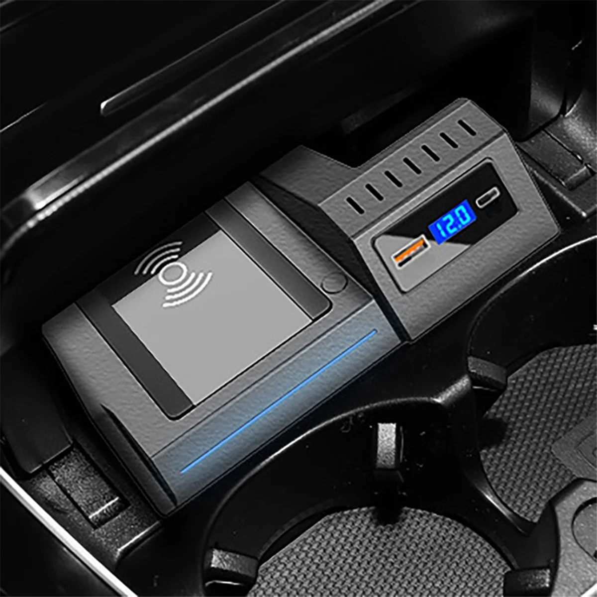 Car Wireless Charger Phone Charging Fast Wireless Charging Panel for Mercedes Benz W205 AMG AMG GLC C Class GLC car wireless charger