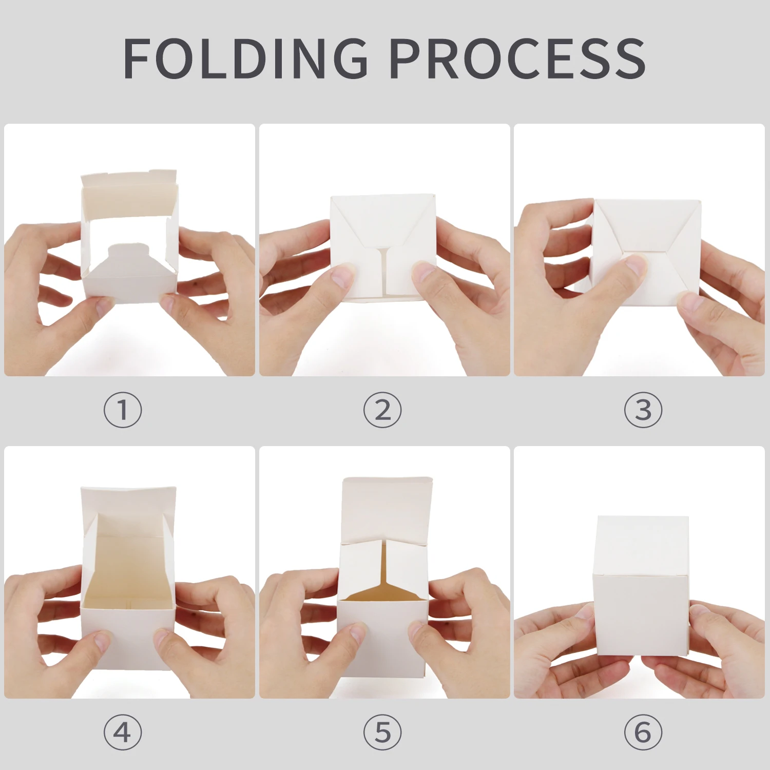 100pcs/흰색 크래프트 종이 상자 DIY 수공예품 포장 상자 카톤 웨딩 파티 상자 멀티 크기