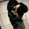 Autumn Furry Cropped Faux Fur Coats Jackets Women Fluffy Top Coat Hooded Straight Short Winter Fur Jacket Fashion Streetwear New 3