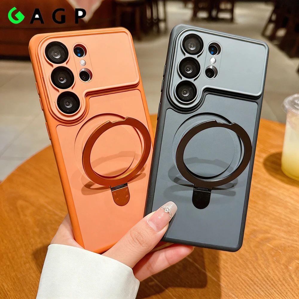 Luxury Bracket Holder Stand Magnetic Double Color Cover