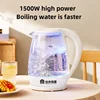 220V Large Capacity Electric Kettle Fast Boiling 304 Stainless Steel Water Kettle with Auto Shut-Off Ideal for Home 2L White 3