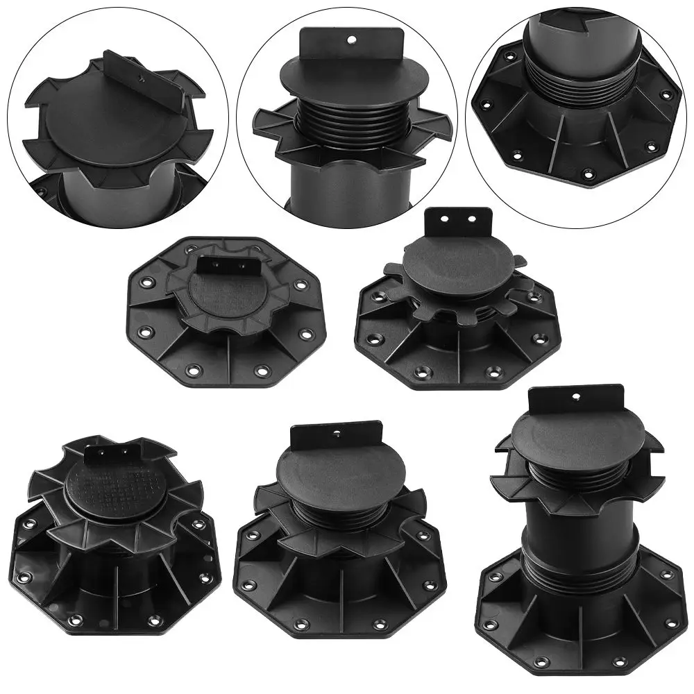 1 Pc Tavole Per Terrazze Resistenti Alle Intemperie Cuscinetto A Piedistallo In Wpc Facile Da Usare Cuscinetto Per Lastre Con Cuscinetti Per Terrazze 