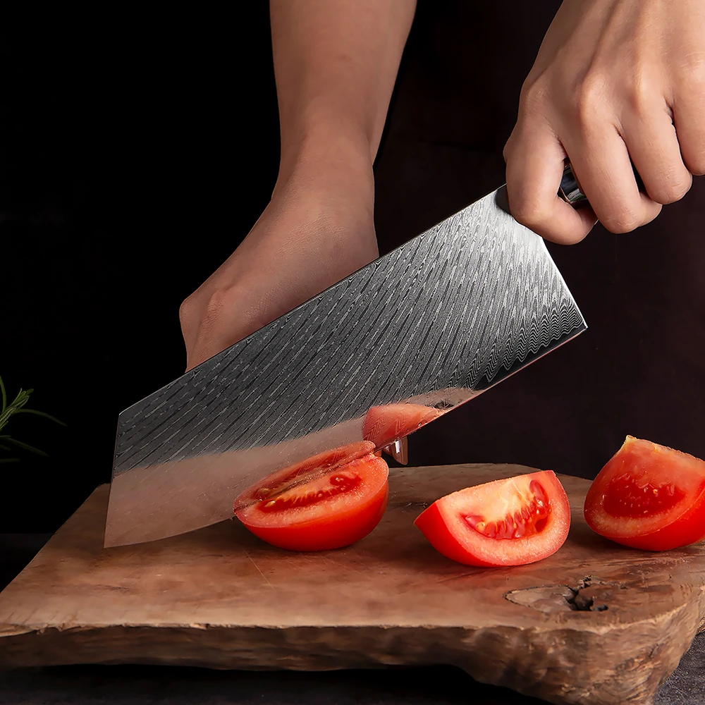 Damascus Steel Kitchen Knives 1-9 PCS