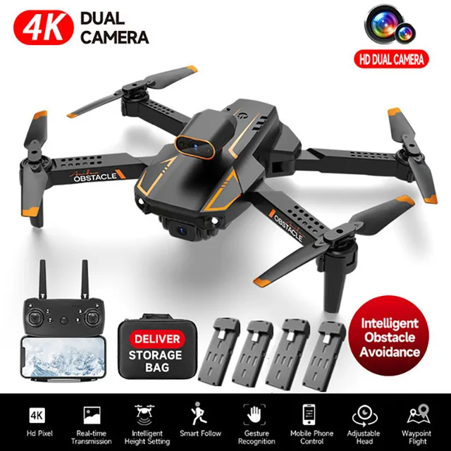 Professional Drone 4K S91 with Dual Camera Foldable Quadcopter with 360 Degree Obstacle Avoidance 5G WiFi Mini Drone RC Toy 1