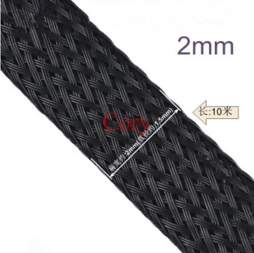 Kablo Kılıfı Siyah Yalıtımlı geri çekilebilir PET Genişletilebilir Örgülü Koruma esnek boru Genişlik 2/4/6/8/10/12/15/20/25mm
