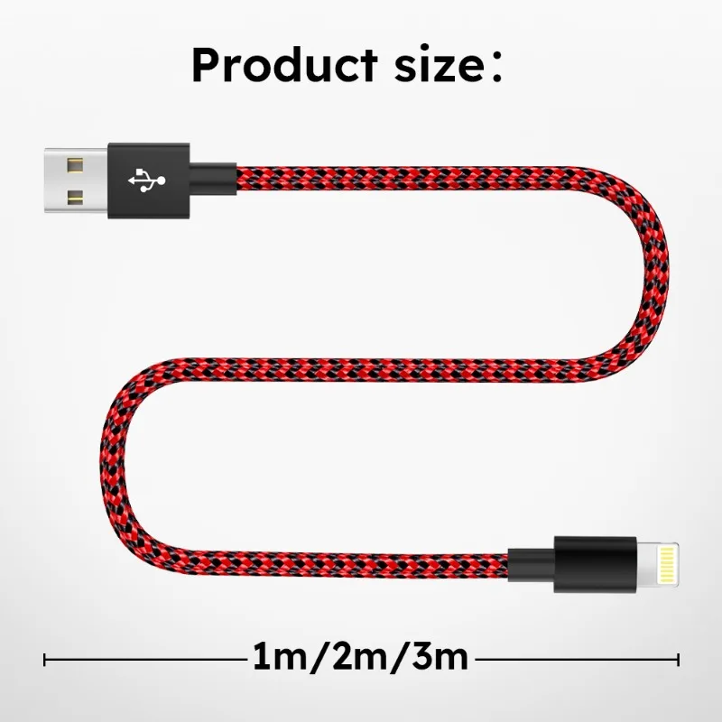 Ultimate 3-Pack USB Fast Charging Cables for Apple Devices - 1m Length