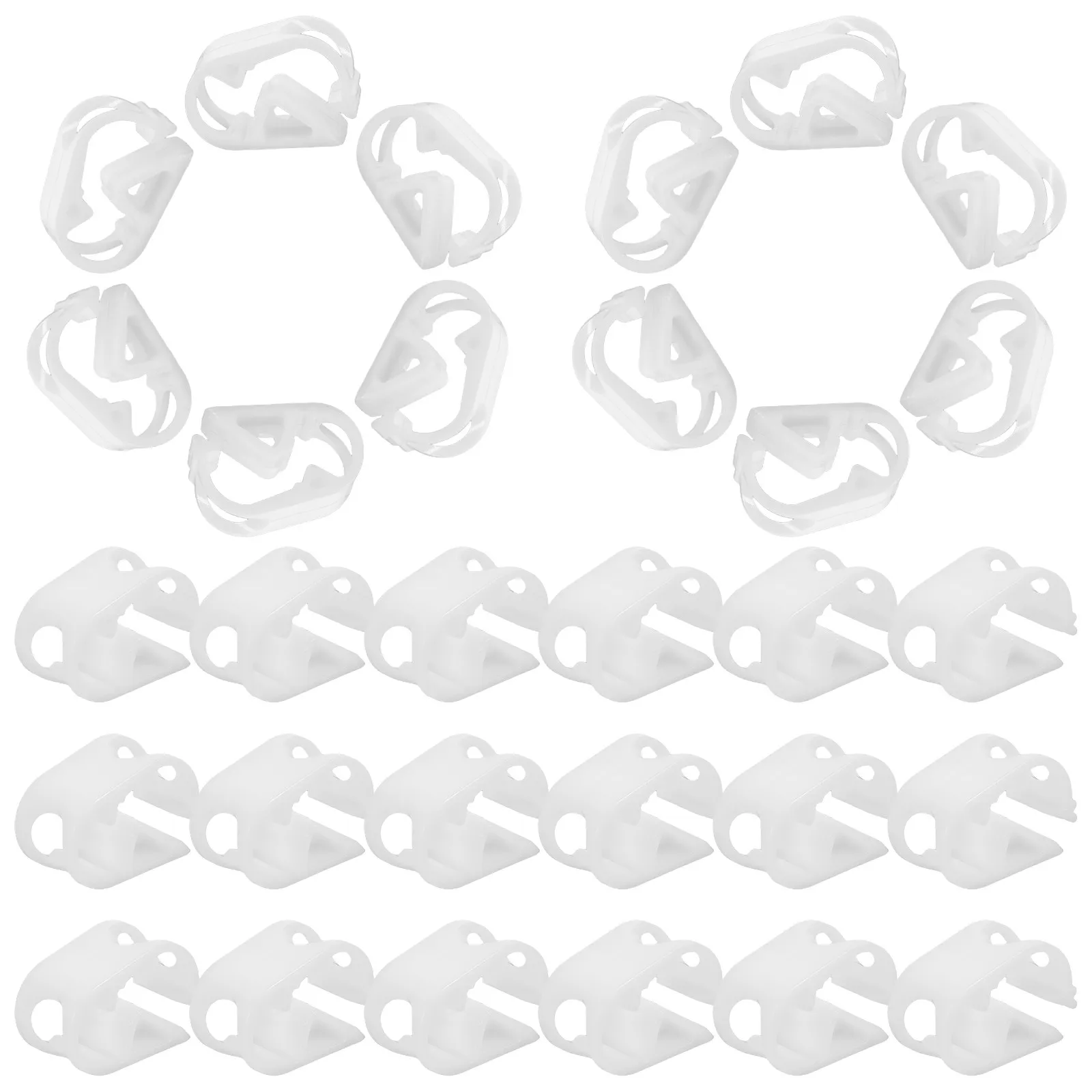 50Pcs 차단 호스 클램프 조정 가능한 플라스틱 클램프 안전한 잉크 흐름 제어 차단 호스 클램프 플라스틱 클램프