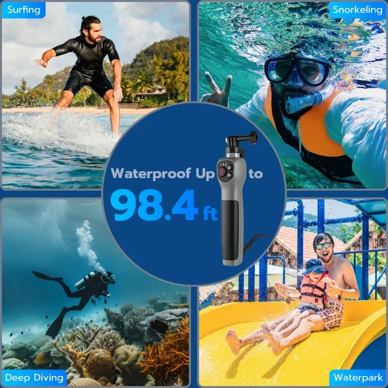 Extension Selfie Portable Hand Grip Waterproof Handheld Monopod Adjustable