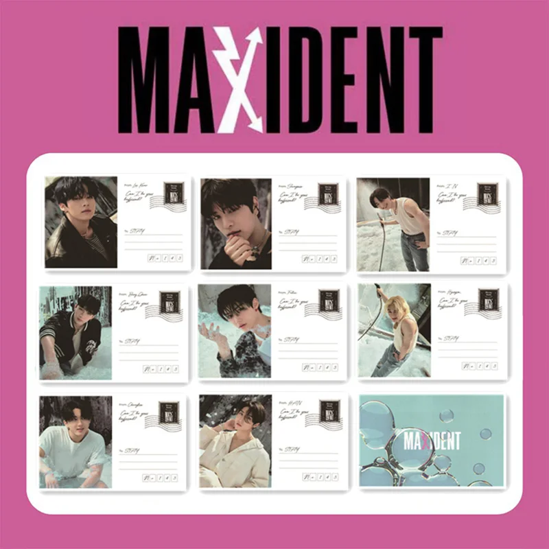 7Pcs/Set Kpop Stray Kids New Album MAXIDENT Collection Postcards