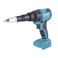18V Blue Cordless Brushless Electric Rivet  LED Automatic Rivet Nut  Hand Tool for BL1815 Battery 3.2-4.8mm 2