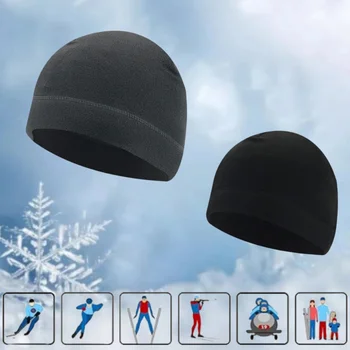 1PC Warm Winter Skull Cap Soft Polar Fleece Hat Thick Windproof Cap Outdoor Beanie Cap Ski Cap Suitable For Men Women 1