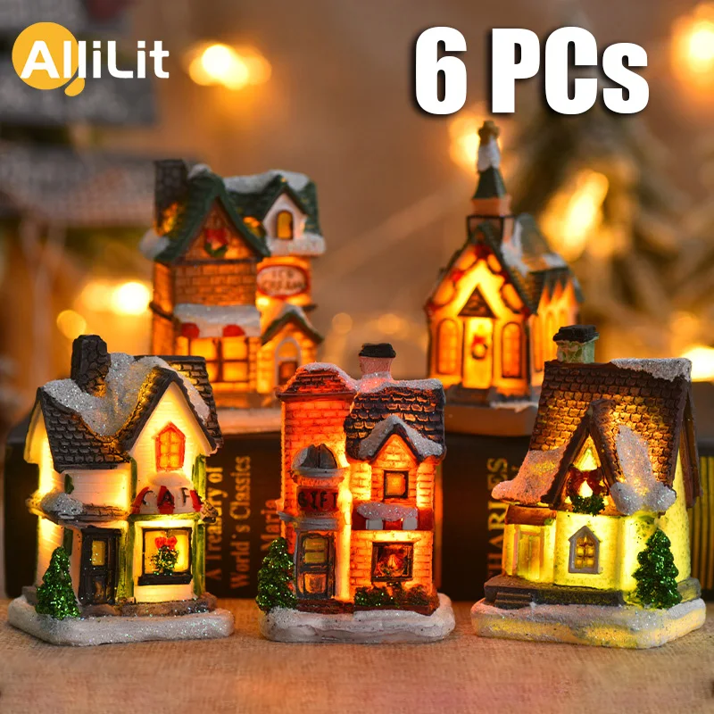 1-6pcs LED Night Light Christmas Ornaments 1