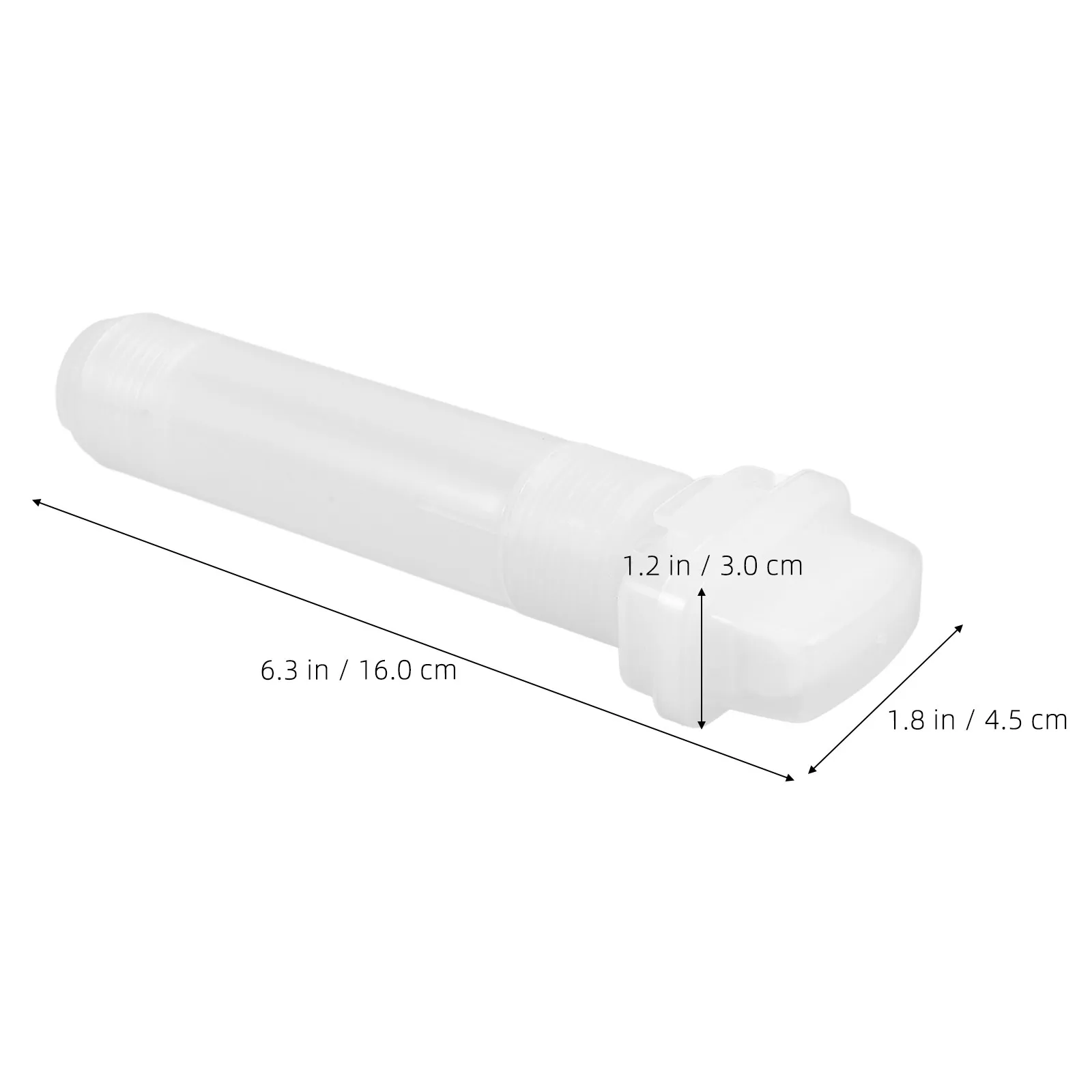 리필 가능한 아크릴 마커 10mm 플랫 팁 페인트 펜, 공예, 미술, DIY 프로젝트용 유리, 나무, 돌에 사용 가능한 흰색 리필 가능 공통통(빈 용기)