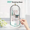 360 ° rotating dust-proof bathroom vanity storage box,toothbrush,toothpaste,makeup brush storage Luxury Cosmetic Organizer 4