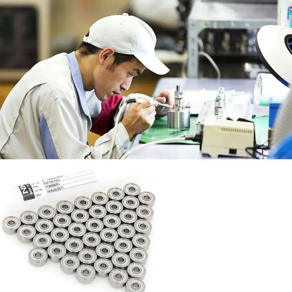Ball Bearings Metal Shielded Ball Bearings 10 PCS 681XZZ Bearing