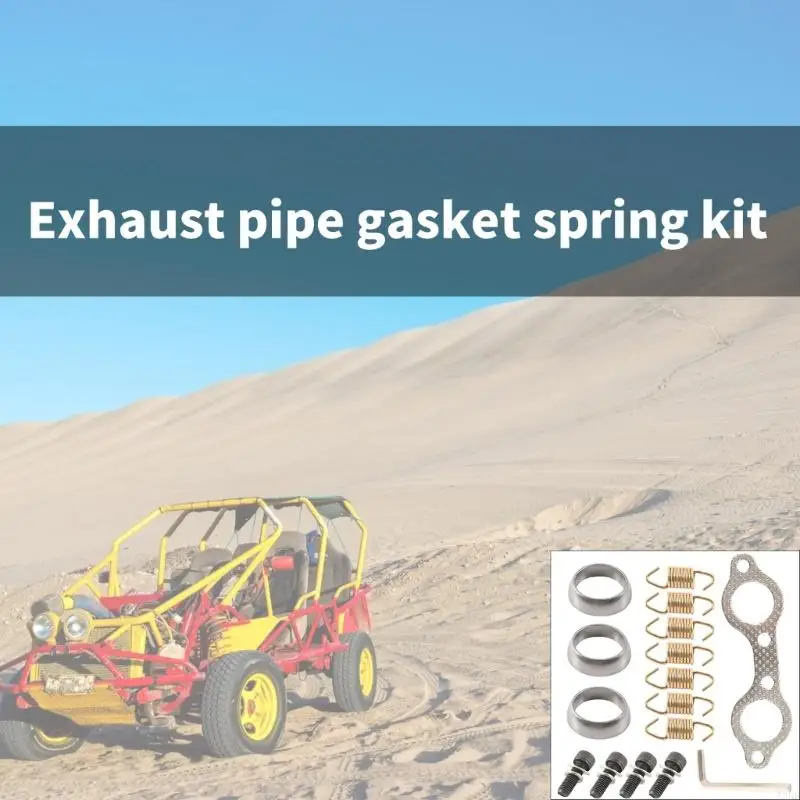 High Temperature Resistant Exhaust Manifold Gasket Spring Set Vehicle Exhaust Repair Tool Replaces 5250091 for Vehicles