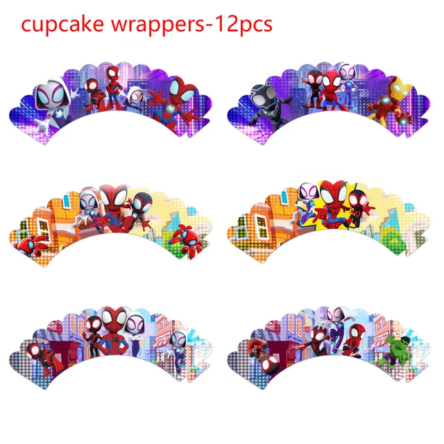 disney-spiderman-birthday-party-supplies-decor-3-tiers-display-stand-cupcake-tower-paper-tray-cake-toppers-gift-toy-for-girl-boy-aliexpress