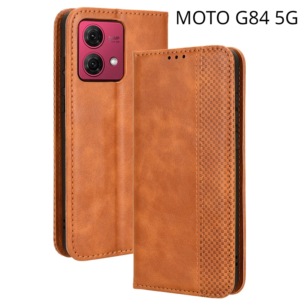 MOTOG545GG84G84FlipCaseLuxuryLeatherRetroWalletBook