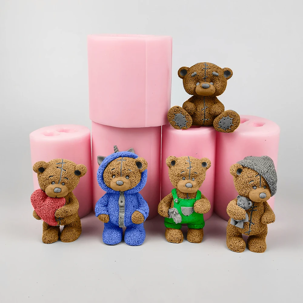 Silicone 3D Bear Mold For Cake Decorating, Chocolate & Candle Making Baking  Kit 220611 From Mu007, $4.22