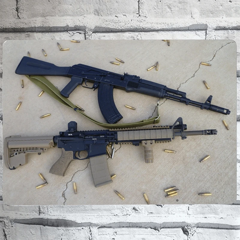 Новинка черная фотография и АВТОМАТИЧЕСКАЯ ВИНТОВКА M4A1 диаметром 7 62 мм