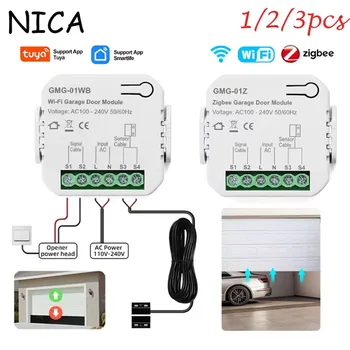 Tuya WiFi/Zigbee Smart Garage Door Opener Controlller Module Voice Smart Life App Remote Control Works with Alexa Google Home 1