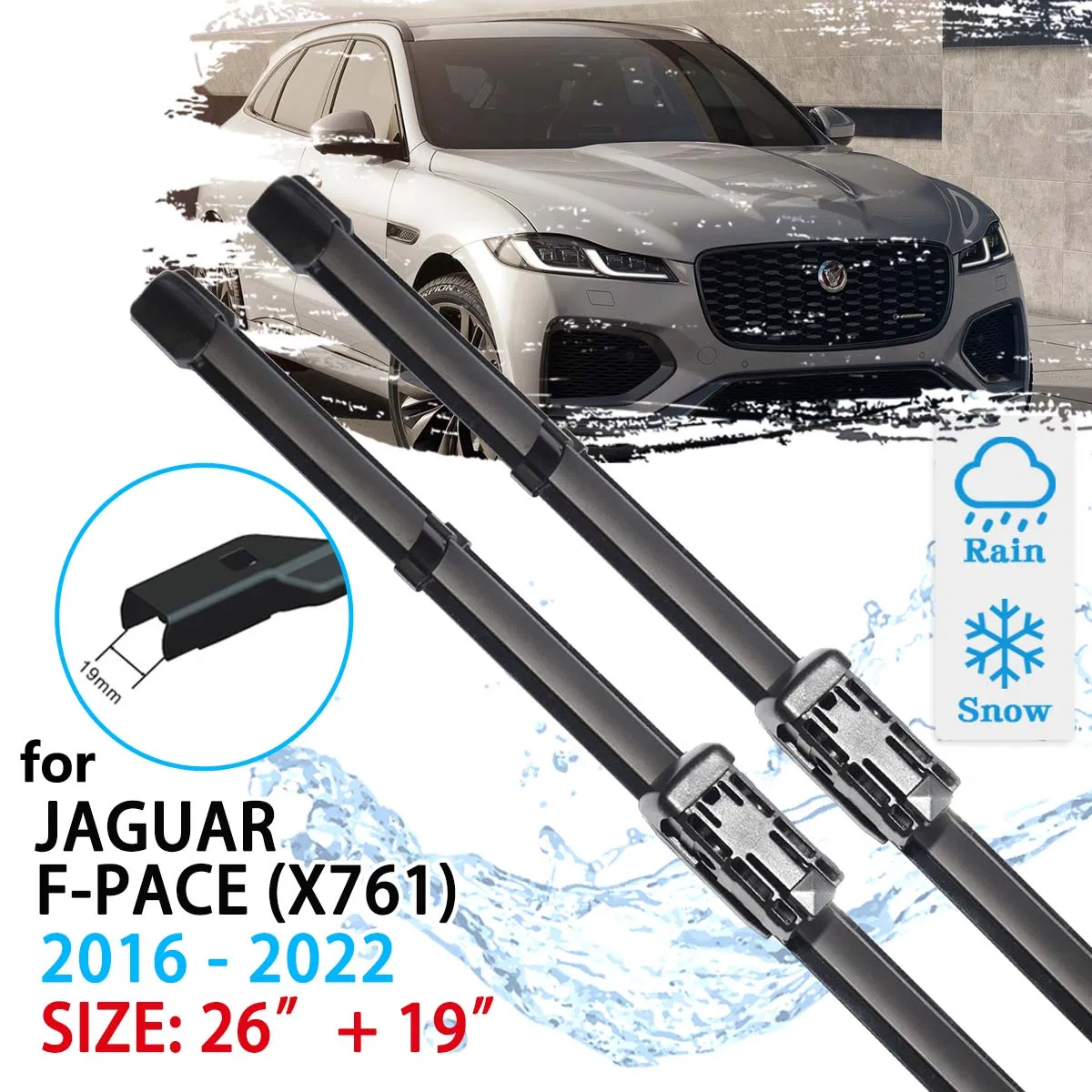 Car Front Wiper Blade For Jaguar Fpace Fpace X761 2016 2017 2018 2019