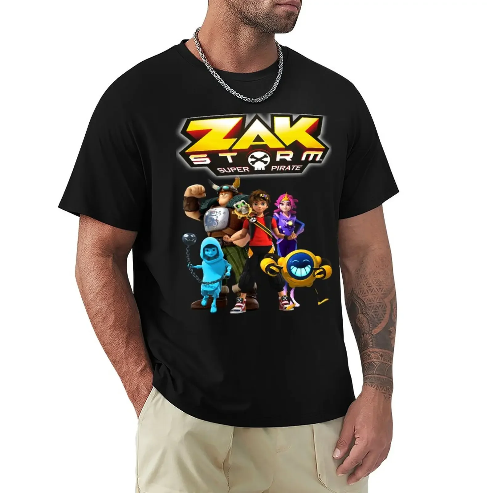 Zak Storm Regalo Divertente Per I Fan Zak Storm Personaggi Zak Storm Cartoon T-Shirt Per Un Ragazzo Magliette Oversize Per Uomo