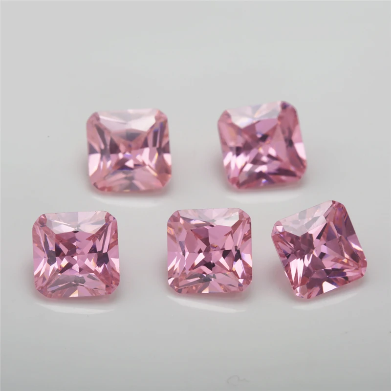 5A Kubische Zirkonia-Steine Quadratische Oktagon-Form 3x3mm bis 10x10mm Verschiedene Farben Synthetischer Edelstein für Schmuckherstellung – Detail 5