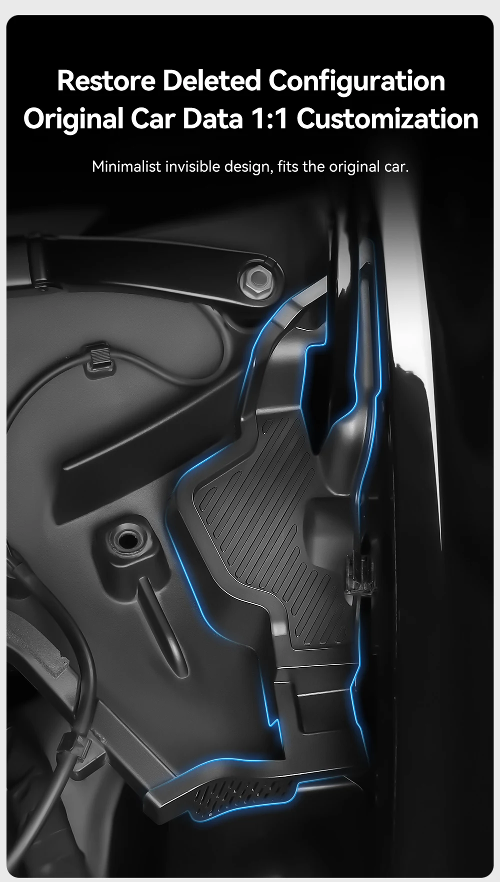 for Tesla Mode 3 Y Highland 2021-2024 front cabin anti-blocking cover water chan