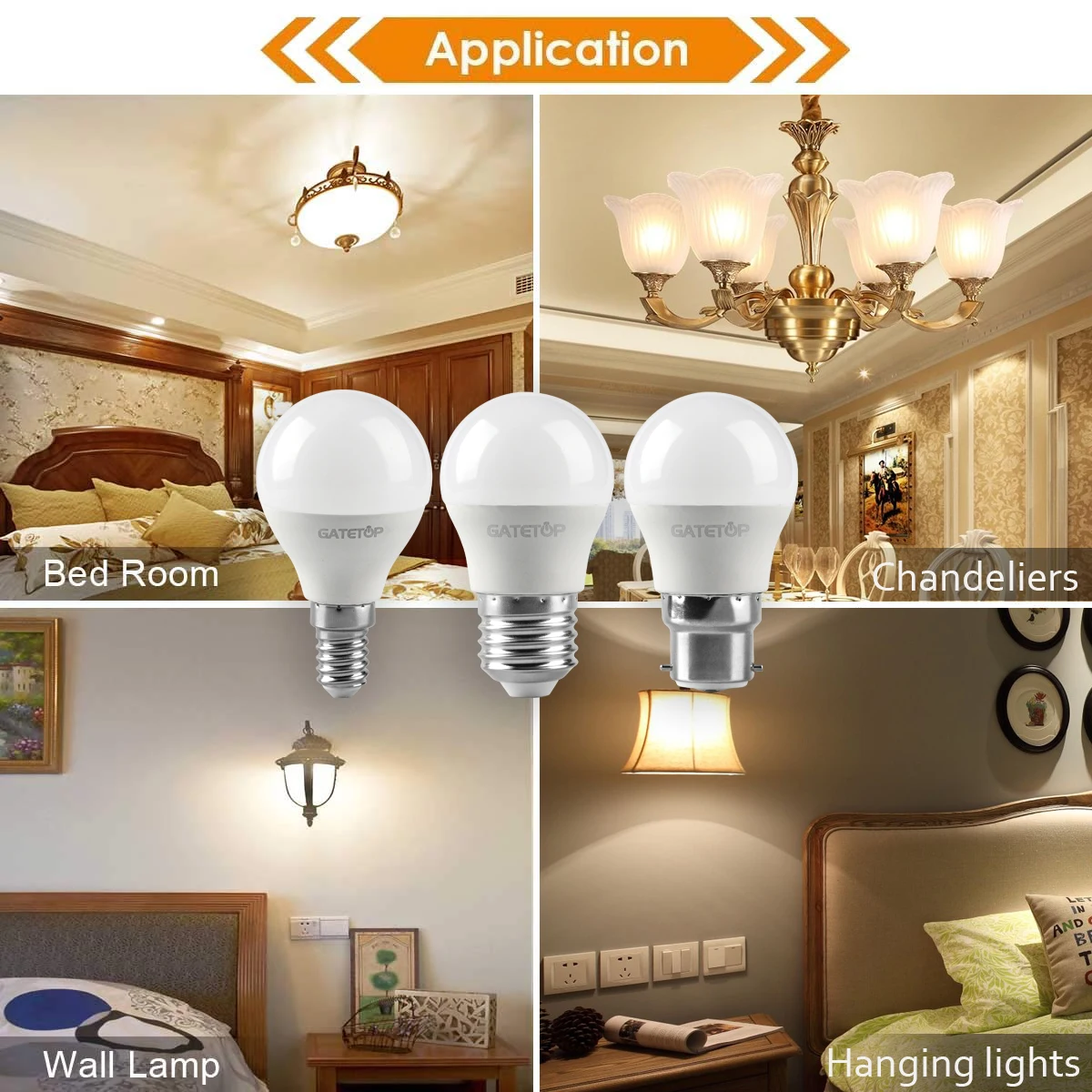 Ampoule LED E14 pour lustre de décoration intérieure, lumière blanche  chaude et froide, 7W, AC 220V, 5 pièces/lot - AliExpress