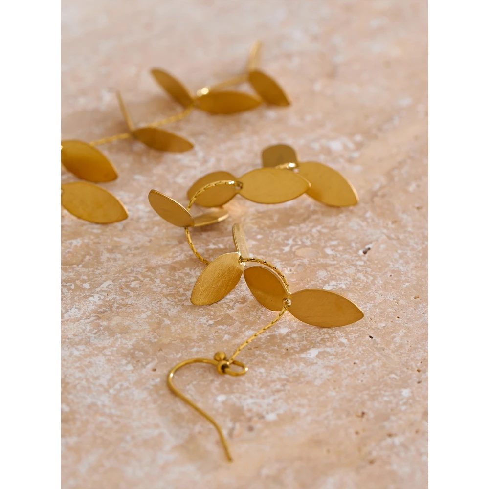Yhpup Retro Earrings Stainless Steel Prevent Allergy Jewelry
